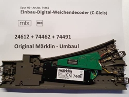 Märklin 24612 - gerade C-Gleis Weiche rechts incl. Decoder + Antrieb - 1