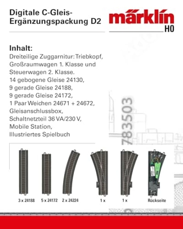 Märklin 24802 - Digitale C-Gleis-Ergänzungspackung D2, Spur H0 - 2