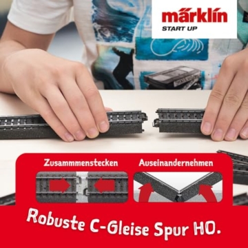 Märklin 29188 Modellbahn Modelleisenbahn Start Up Startpackung Baustelle, Spur H0 Startset. Lokomotive, Wagen, Schienen und Steuergerät im Starterset enthalten - 6