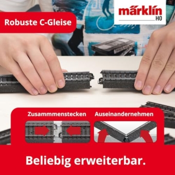 Märklin 29249 Startpackung Nahgüterzug mit BR 24 – Digitale Dampflok mit Sound & Rauch, Mobile Station, C-Gleis Set – Modelleisenbahn Startset Spur H0 - 4