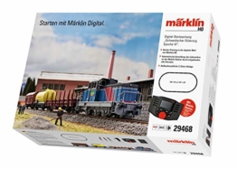 Märklin 29468 - Digital-Startpackung Schwedischer Güterzug Epoche 6, Spur H0 Modelleisenbahn, viele Soundfunktionen, mit Mobile Station C-Gleis Schienen, 49.9 x 3.5 x 5 cm - 1