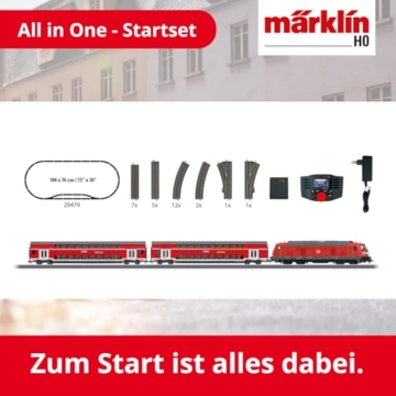 Märklin 29479 - Digital-Startpackung Regional-Express, Spur H0 Modelleisenbahn, viele Soundfunktionen, mit Mobile Station und C-Gleis Schienen - 6