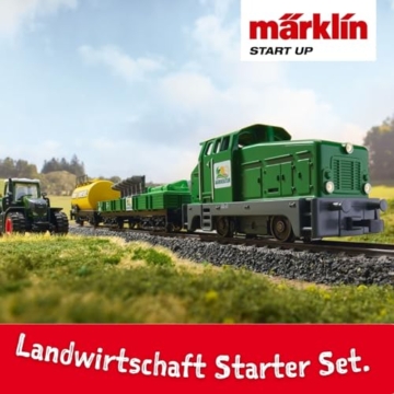 Märklin 29653 Start up Startpackung „Landwirtschaftszug“ – Modelleisenbahn Spur H0, digital, mit Gleisoval, Weichen, Landmaschinen & Märklin Power Control Stick – Einsteiger & Familien - 2