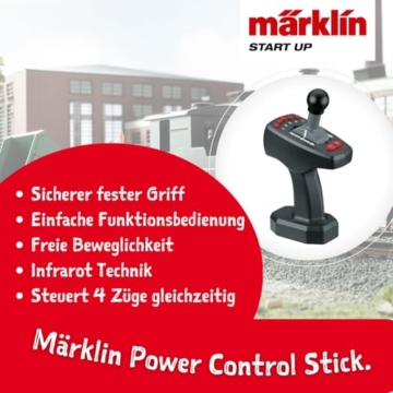 Märklin 29653 Start up Startpackung „Landwirtschaftszug“ – Modelleisenbahn Spur H0, digital, mit Gleisoval, Weichen, Landmaschinen & Märklin Power Control Stick – Einsteiger & Familien - 6