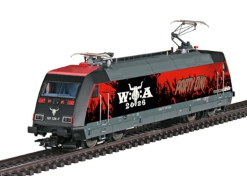 Märklin 39476 Elektrolokomotive BR 101 W:O:A Wacken Design Spur H0 – Sammler Lok für Hard Rock & Metal Fans - 2