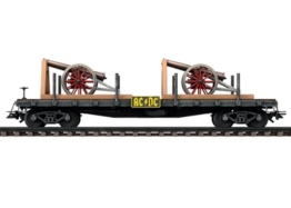 Märklin 46930 - Flachwagen AC/DC for Those About to Rock, Spur H0, beladen mit 2 Kanonen aus Messing - 1