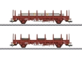 Märklin 46932 H0 2er-Set Rungenwagen der SNCB - 1