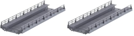 Märklin 74618 - Gerades Rampenstück, Spur H0 18.2 x 6.5 x 2.3 cm (Packung mit 2) - 1