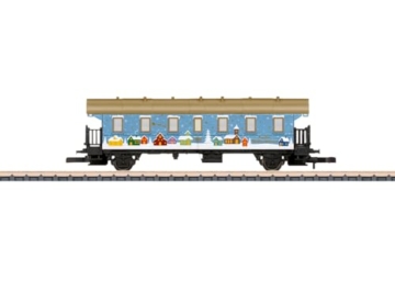 Märklin 80636 Weihnachtswagen 2026 Spur Z (1:220) – Festlich gestalteter Personenwagen Donnerbüchse 1./2. Klasse, limitierter Sammlerwagen, Modellbahn Weihnachtsedition - 1