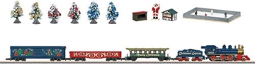 Märklin 81845 - Spur Z Weihnachtsstartpackung mit Dampflok, Wagen und Mini-Weihnachtsmarkt, ab 15 Jahre, Maßstab 1:220 - 5