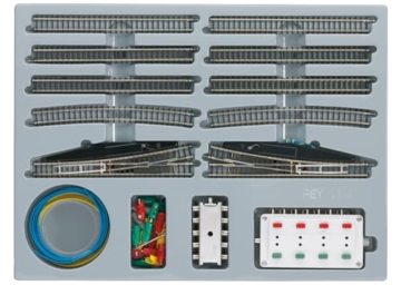 Märklin - 8191 Spur Z - Starter Set Erweiterung - Gleissystem Erweiterung - Detaillierte Ausführung - Ideal für Modellbahnliebhaber - Maßstab 1:220 - 1