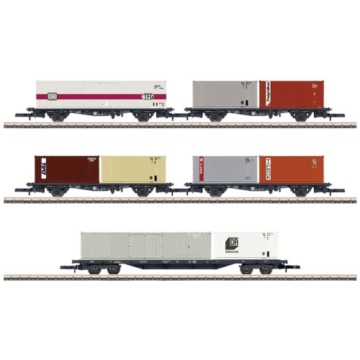 Märklin 82664 Z 5er-Set Wagen Container-Transport, MHI - 1