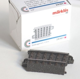 Märklin gebogenes Gleis | 7,5° | Radius 1 = 360 mm | C-Gleis Spur H0#24107 - 1