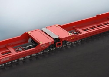 Märklin H0 Doppel-Taschenwagen Sdggmrss 738 mit 2 Sattelaufliegern - 3