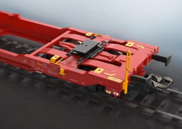 Märklin H0 Doppel-Taschenwagen Sdggmrss 738 mit 2 Sattelaufliegern - 4