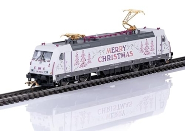 Märklin H0 - Weihnachtslokomotive BR 185.2 – mfx-Decoder – Spezialmotor - Kupplungsbügel mit 24-karätigem Gold vergoldet - Epoche VI - 3