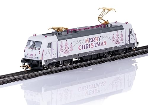 Märklin H0 - Weihnachtslokomotive BR 185.2 – mfx-Decoder – Spezialmotor - Kupplungsbügel mit 24-karätigem Gold vergoldet - Epoche VI - 3