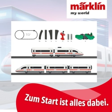Märklin My World Startpackung - Ice Hochgeschwindigkeitszug 63 cm mit Fernsteuerung ab 3 Jahren - 6