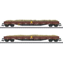 Märklin Niederbordwagen-Set Res-x, DB AG, Ep. VI (WECHSELSTROM/AC), 1 Stück, Holz, 120 cm, für Erwachsene und Modellbahn-Enthusiasten, Alle Altersgruppen, unisex - 1