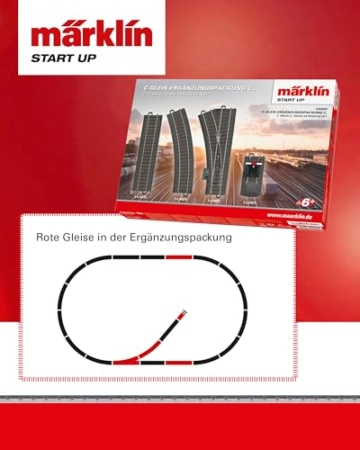 Märklin Start up 24900 - C-Gleis Ergänzungspackung C1, Modelleisenbahn Spur H0 - 3
