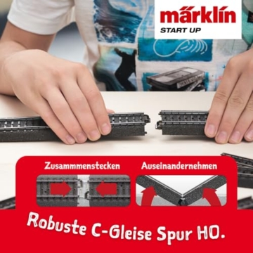Märklin Start up 29296 H0 Digital Startpackung Kommunaldienst – Lok mit mfx, IR Power Control Stick, C-Gleis Oval mit Weiche, Kommunalfahrzeug, ab 6 Jahren - 6