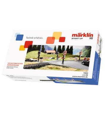Märklin start up - Vollautomatischer Modelleisenbahn Bahnübergang Spur H0, 74924 - 2