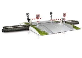 Märklin start up - Vollautomatischer Modelleisenbahn Bahnübergang Spur H0, 74924 - 1