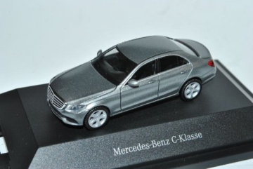 Mercedes-Benz C-Klasse Limousine Palladium Silber Grau 205 Ab 2014 H0 1/87 Herpa Modell Auto mit individiuellem Wunschkennzeichen - 2
