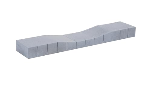NOCH Bahnsteig Epoche III – IV, Set (4-teilig), für Märklin C-Gleis, Modellbahn Zubehör in H0 - 3