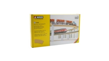 NOCH Easy Track Trasse gebogen R1, Maßstab 1:87 (H0) für Märklin® C-Gleis 24130, ideal für Modelleisenbahn - 3