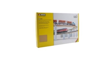 NOCH Easy Track Trasse gerade 188 mm, zweigleisige Modellbahntrasse für Märklin® C-Gleis 24188, H0 Maßstab - 3