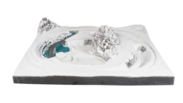 NOCH Fertiggelände „Wolkenstein“, winterliche Modellbau Landschaft, ideal für Spurweite Z perfekt zum Gestalten von Modellbahnanlagen - 1