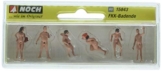 NOCH® FKK-Badende, Figuren-Set, für die Spurweite H0, ideal für Modellbau und DIY - 1