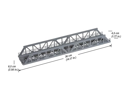 NOCH® Gitterbrücke Universal 1-gleisige H0 Brücke Modellbahnzubehör - 3
