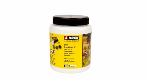 NOCH® Gras-Kleber XL, mit Spezialklebstoff für Modellbau, 750 g langanhaltende Beflockung - 1