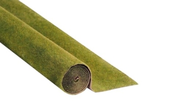 NOCH® Grasmatte „Wiese“, mit Modellbau Gras, 120 x 60 cm für die Spurweiten H0, N, Z ideal für ländliche Szenen und DIY-Projekte - 1