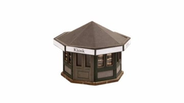NOCH® Kiosk, realistisches Modellbau-Gebäude, 5,4 x 5,4 x 4,2 cm für die Spurweite H0, ideal für Szenengestaltung - 1