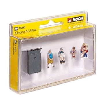 NOCH® Klogeschichten, handkolorierte Miniaturfiguren für Spur H0, Modellbau und Dioramen - 3