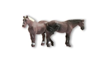 NOCH Set „Tiere auf dem Bauernhof“, H0 Modellbahn, handkolorierte Kunststofffiguren für Landleben Miniaturen - 2