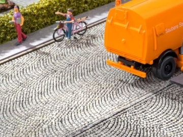 NOCH® Struktur-Straße „Kopfsteinpflaster“, realistisches Modellbau Kopfsteinpflaster für die Spurweite H0, 7,5 cm breit und 50 cm lang - 3