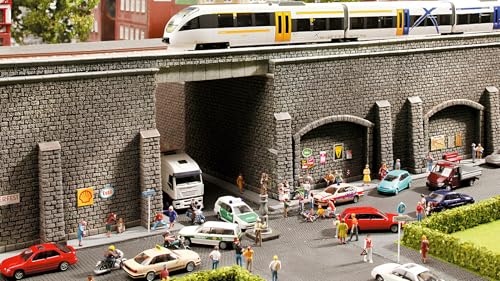 NOCH® Stützmauer „extra lang“, perfekte Steinmauer für H0 Modellbau, Hartschaum für realistische Landschaften - 3