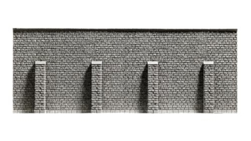NOCH® Stützmauer „extra lang“, perfekte Steinmauer für H0 Modellbau, Hartschaum für realistische Landschaften - 1