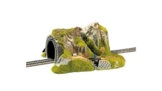 NOCH® Tunnel, handkoloriert in Grautönen, 1-gleisig, 34 x 27 cm für H0 Modellbahn - 1