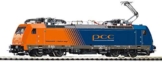 Piko 59868 E-Lok BR 186 PCC Intermodal VI + DSS 8pol, orange/blau - 1