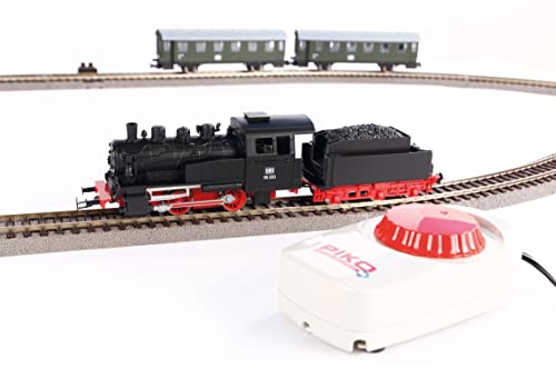 Piko H0 57112 H0 Start-Set Personenzug, Schwarz - 2