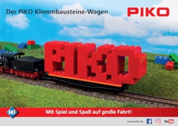 Piko H0 58405 H0 Klemmbausteine-Wagen - 6