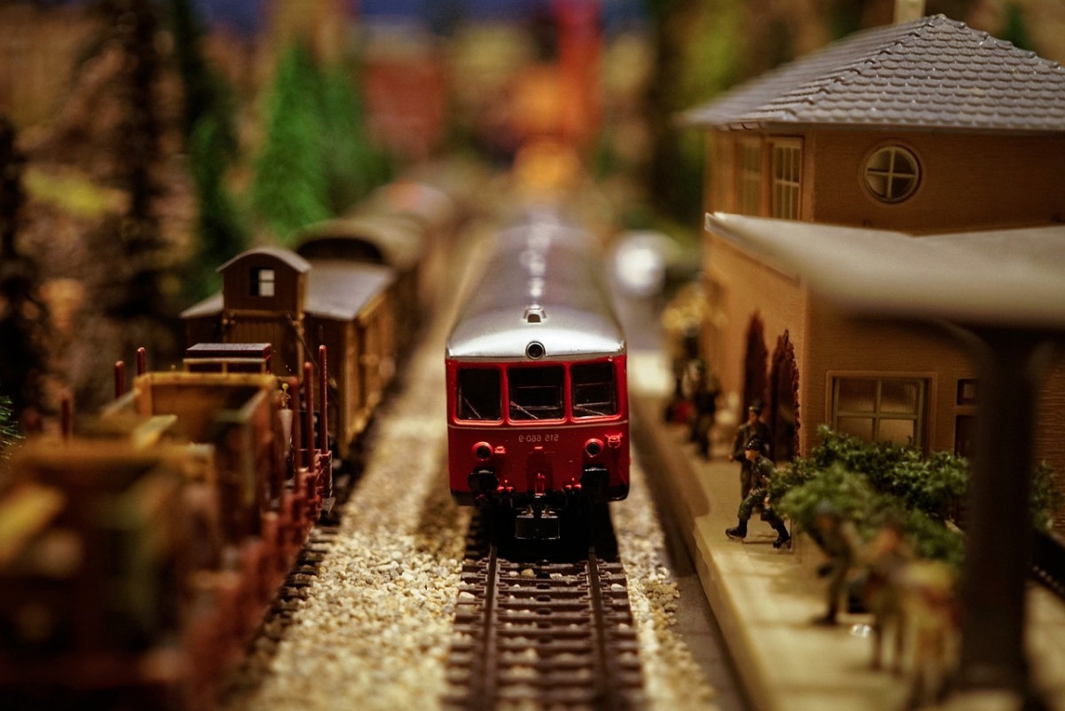 H0-Dampflokomotive für Reinigung und Wartung