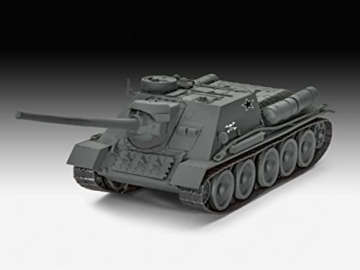 Revell 03507 SU-100 World of Tanks Modellbausatz für Einsteiger mit dem Easy-Click-System Farbig - 3