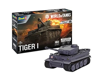 Revell 03508 Tiger World of Tanks Modellbausatz für Einsteiger mit dem Easy-Click-System Farbig - 1