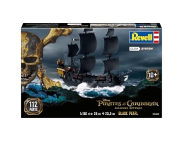 Revell Easy Click, 05499 Black Pearl, Modellbausatz, Maßstab 1:150, 26cm, 1:150/26 cm - 2